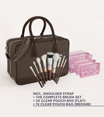 ZOEVA - The Zoe Bag & The Complete Pinselset (Chocolate) - BRUSH SET